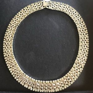 Vintage costume gold necklace